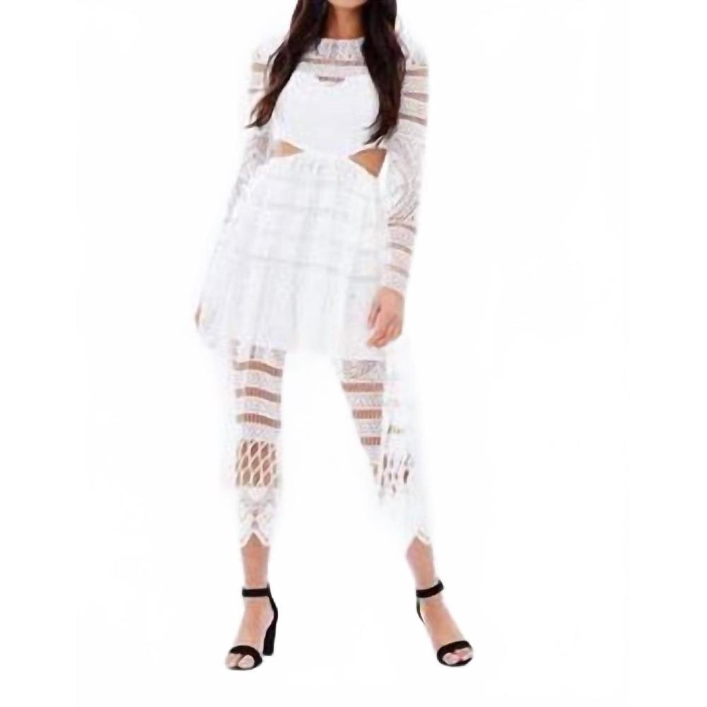 NEW ASILIO a cut above dress in white
